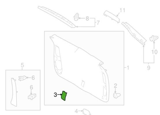 Заглушка обшивки крышки багажника Toyota Highlander  2014 3.5 Бензин Днепр