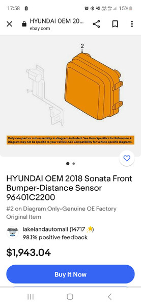 Дистронік Hyundai Sonata  2019 Киев