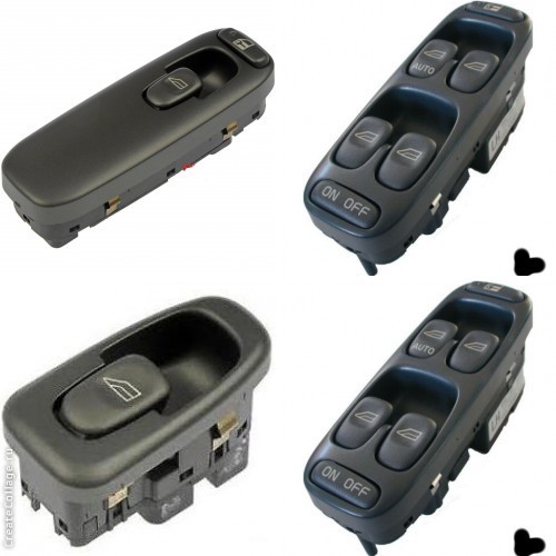 Блок кнопок стеклоподъемников Volvo S70  1998 2.3 Бензин Киев