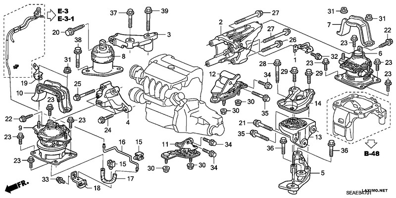 Опора двигуна 50820SEAE01   Honda Accord