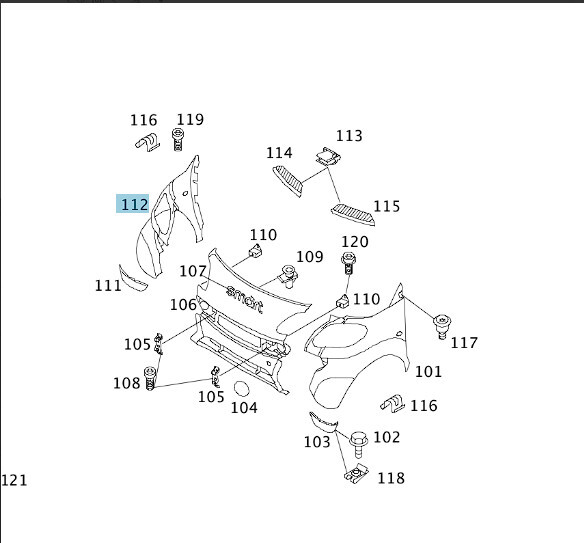 Крыло переднее правое Mercedes M-Class MCC хэтчбек 2000 г.  0.8 л дизель Черкассы
