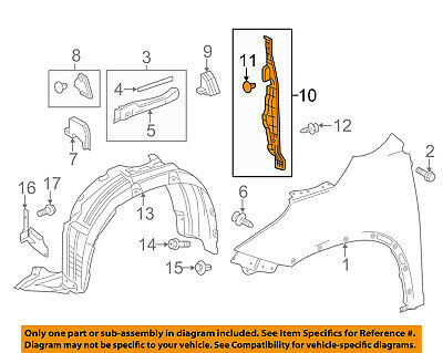 Пыльник крыла Toyota Highlander  2014 3.5 Бензин 