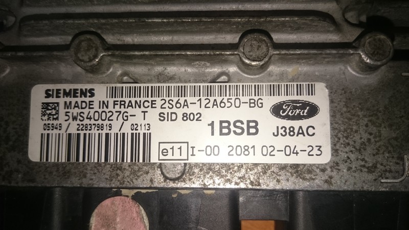 Елекронний блок 2S6A-12A650-BG   Ford Fiesta