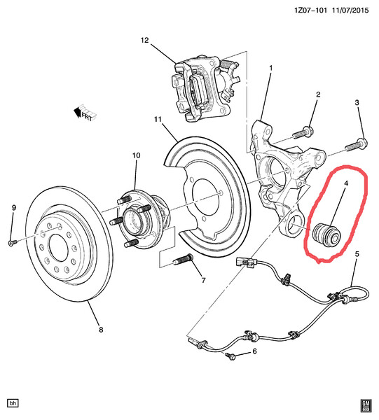 Плавающий сайлентблок Chevrolet Malibu  2018 1.5 Бензин Житомир