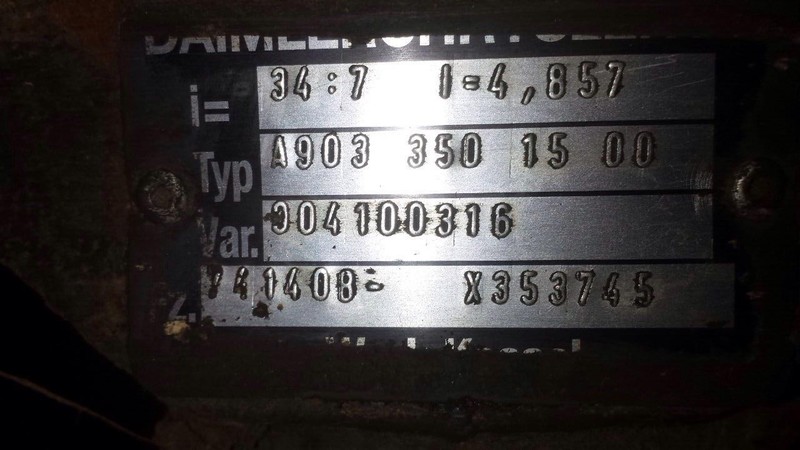 Задний мост A9033501500   Mercedes Sprinter