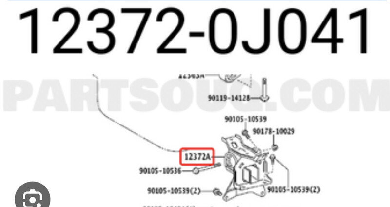 Подушка трансмиссии Toyota Yaris  2006 1.5 Бензин 
