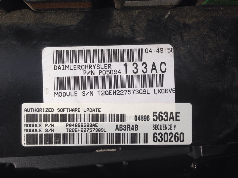 Блок управления двигателя  T2QEH227573G9L Chrysler 300C  2006 2.7 Бензин 