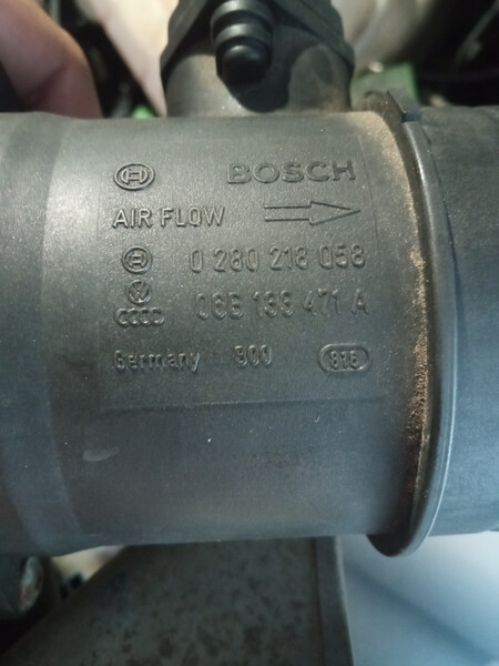 Датчик расхода воздуха Audi A4 B6  2003 2.0 Бензин Днепр