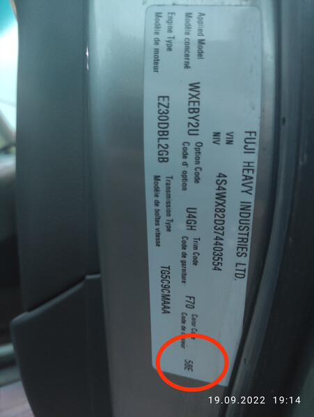 Крило праве Subaru Tribeca  2006 універсал 3.0 Бензин 