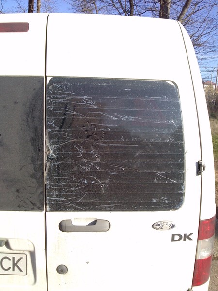 Задние правое стекло( задние дверь распошонка) Ford Transit Connect  2005 1.8 Дизель Чаплинка