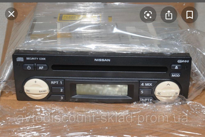 Штатна магнітола Nissan Micra K12  2005 універсал 1.2 Бензин 