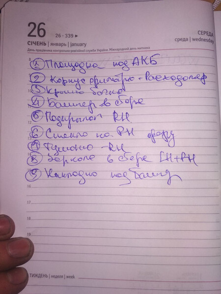 Список Volkswagen Passat B8  2015 1.6 Дизель Днепр