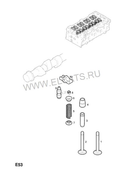 Тарелка клапана верхняя- 16 шт. Opel Combo  2007 1.3 Дизель Керчь