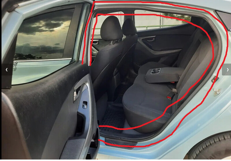 Уплотнитель проема задней двери Hyundai Elantra  2015 1.8 Бензин Днепр