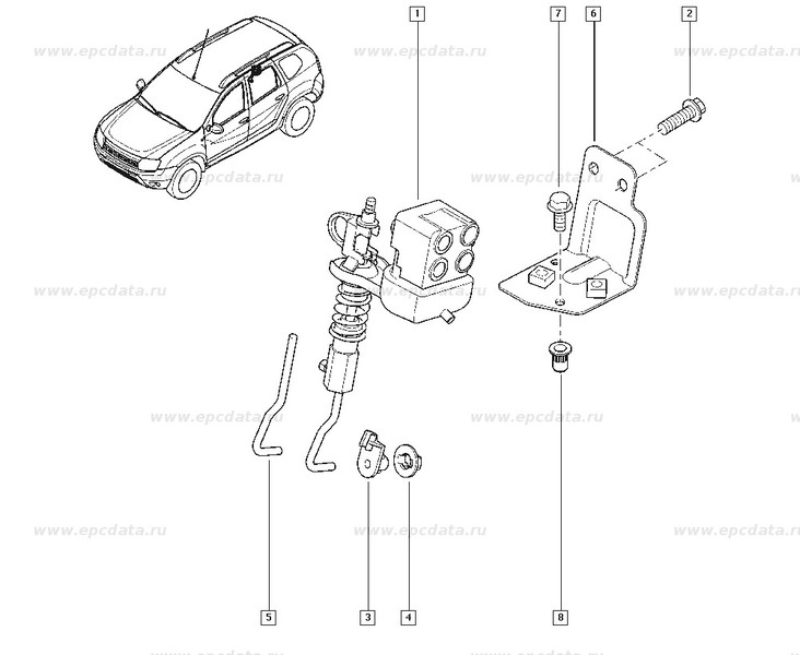 Регулятор тормозного усилия Renault Duster 2011 г.  1.6 л дизель Киев