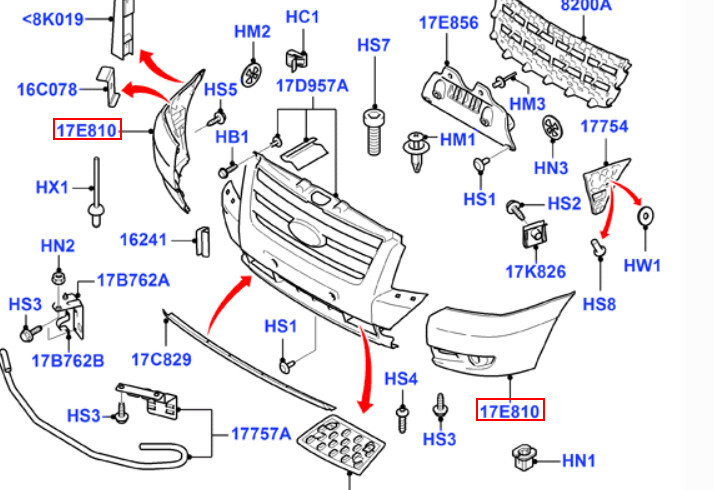 Угол бампера Ford Transit  2008 2.4 Дизель 
