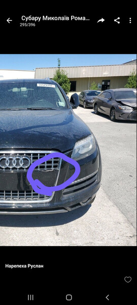 Радиаторная решетка Audi Q7 2014 г.  3.0 л бензин Николаев