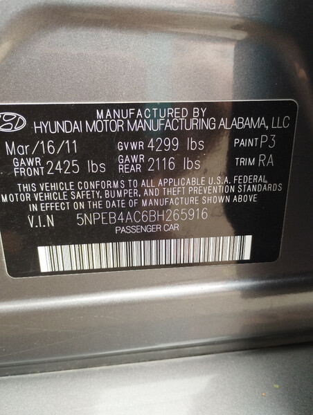 Шлейф керма Hyundai Sonata 6  2011 2.4 Бензин 