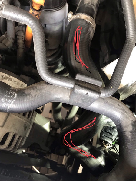 Патрубок турбины Audi A4 универсал 2001 г.  1.9 л дизель Ровно