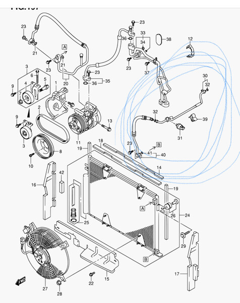 Трубка кондиционера Suzuki Grand Vitara  2004 универсал 2.0 Дизель Киев