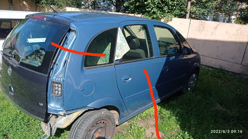 Чверть кузова задня Opel Meriva A 2006 хетчбек 1.6 Бензин 