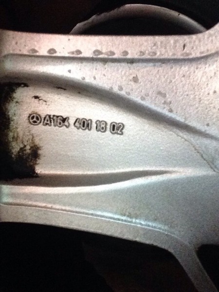 Диск колёсный r19 amg Mercedes-Benz M-Class W164  2007 3.5 Бензин Киев