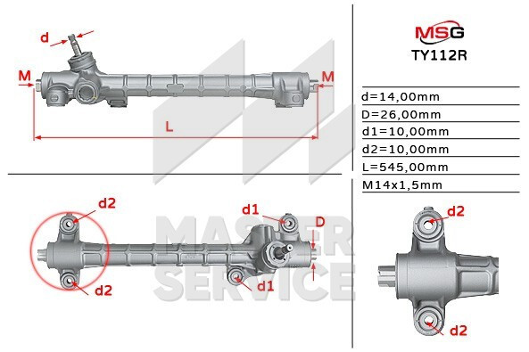Рулевая рейка 45500-05030   Toyota Avensis