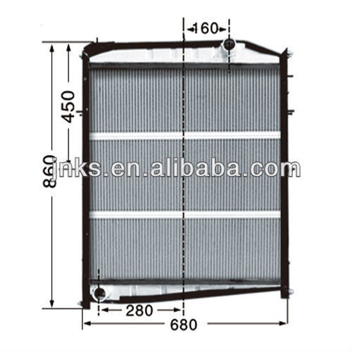 Радиатор Shacman F3000 2007 г.  Ужгород