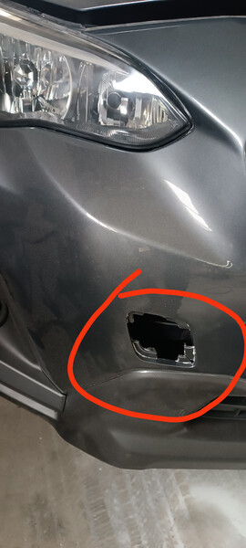 Заглушка переднього бампера Subaru XV Crosstrek 2021 2.0 Бензин 