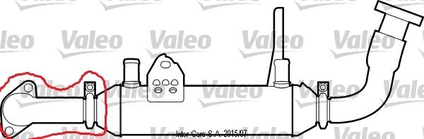 Патрубок від випусного колектора до теплообмінника Fiat Doblo  2006 1.9 Дизель Хмельницький