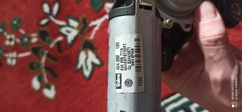 Моторчик заднего дворника 6Q6 955711A   Volkswagen Polo