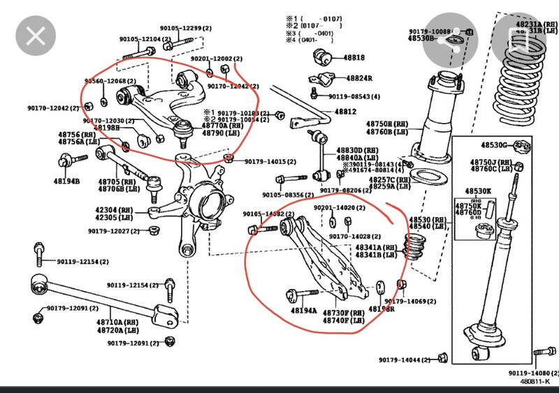 Рычаги задние Lexus IS  1999 2.0 Бензин Одесса