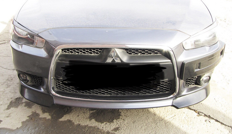 Клыки на бампер Mitsubishi Lancer X  2008 2.0 Бензин Херсон