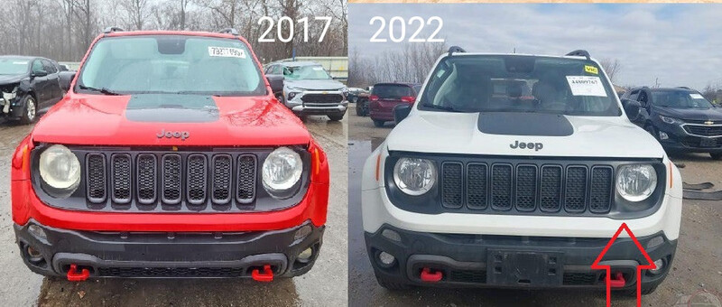 Бампер передний, верхняя часть Jeep Renegade  2021 1.3 Бензин 