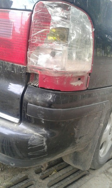 Фанарь задній правий зовнішній, накладка на фанарь Volkswagen Sharan  2001 1.9 Дизель 