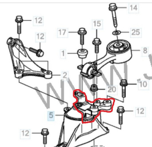 Кронштейн подушки двигателя правой Honda Civic 5d 2007 хэтчбек 1.8 Бензин Одесса
