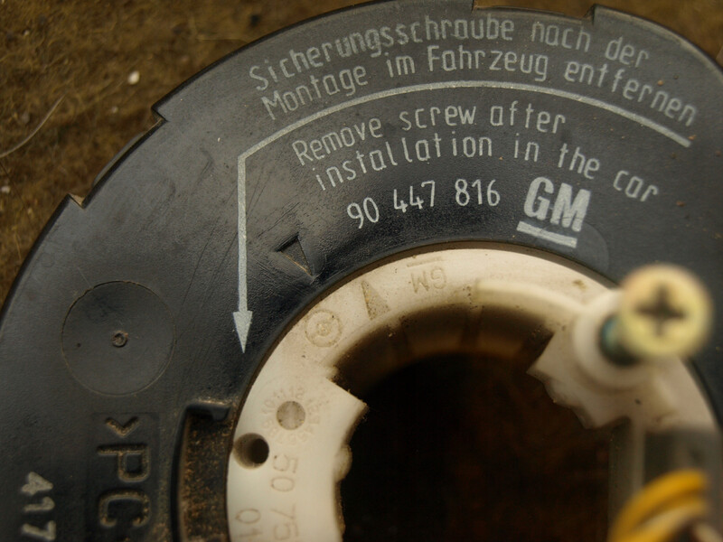 Шлейф Airbag Opel Corsa B хэтчбек 1995 г.  1.2 л бензин Харьков