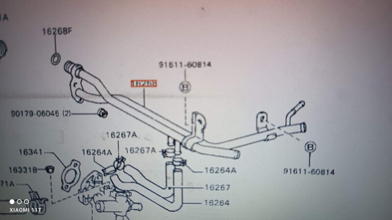 Год 2.0 бензин трубки охлаждения Toyota Camry  1990 2.0 Бензин Одесса