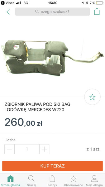 Бак дизельний Mercedes E-Class w220 2001 г.  3.2 л дизель Львов