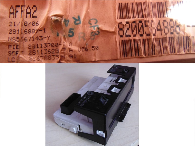 Панель управления аудио магнитолой (табло) Renault Master 2007 г.  2.5 л дизель Винница