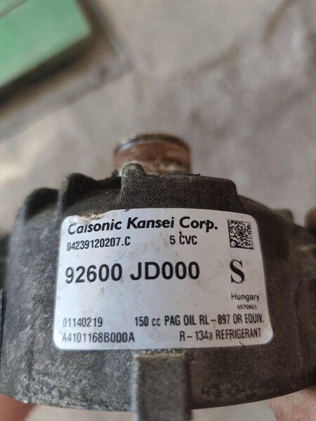 Компрессор кондиционера Nissan Qashqai J10  2009 1.6 Бензин Новомосковск
