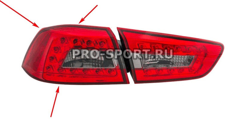 Фонарь задний левый наружный Mitsubishi Lancer  2010 1.8 Бензин Днепр