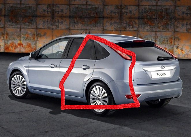 Чверть кузова задня ліва 1528953   Ford Focus