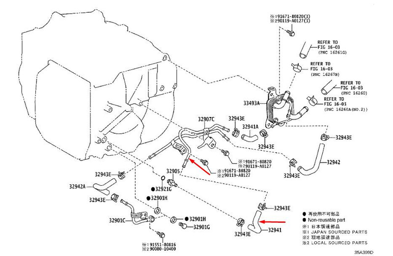 Трубка системы охлаждения кпп Toyota Camry 70  2020 2.5 Бензин Одесса
