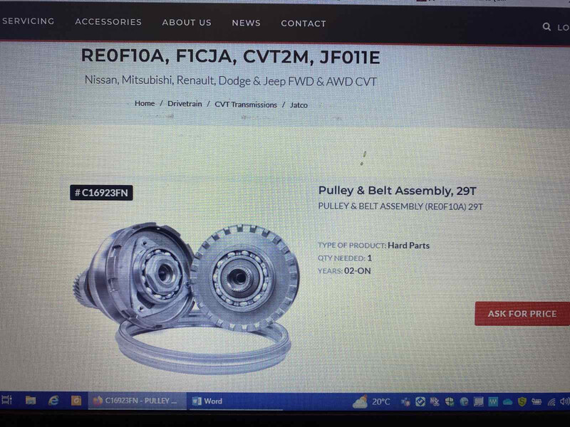Re0f10a Mitsubishi Outlander 3 2013 р.  2.4 л бензин Полтава