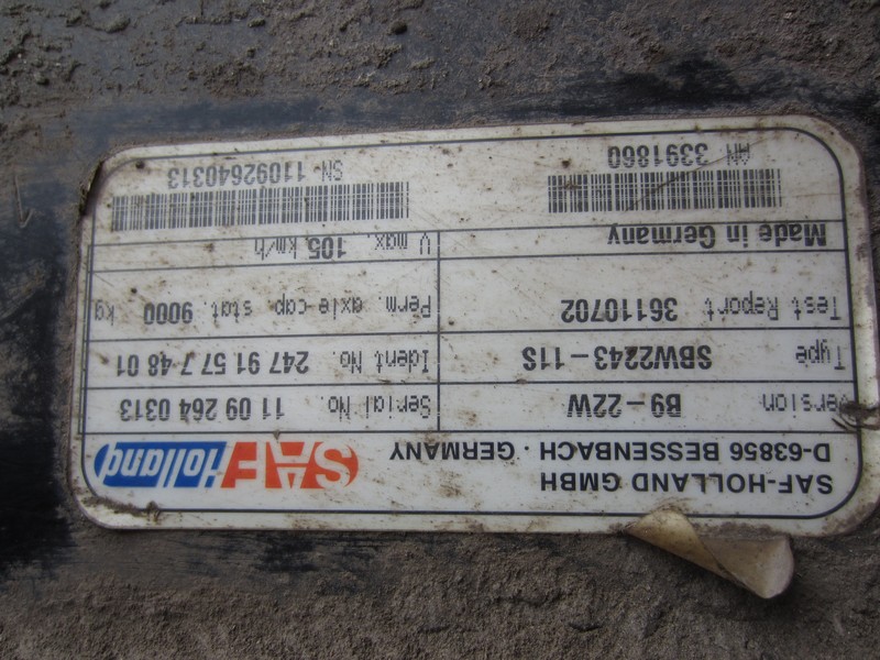 Ось SAF (Б.У) SBW2243-11S DAF 1000  2005 Київ