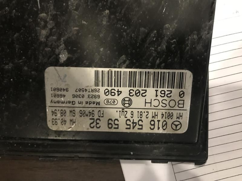 Електронний блок керування двигуном A0165455932   Mercedes C-Class