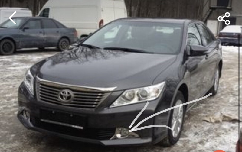 Хромированные накладки на противотуманные фары Toyota Camry 50  2012  Бензин Днепр