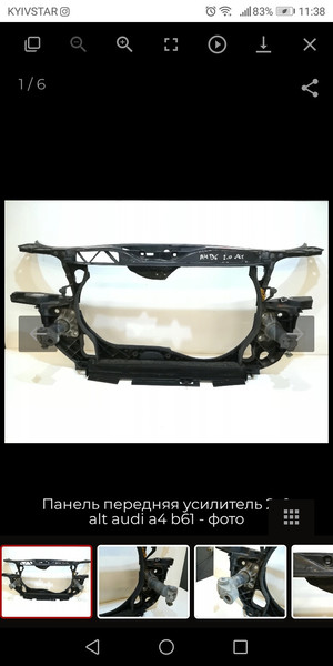 Передняя панель (телевизор) Audi A4 B6  2002 универсал 2.0 Бензин Теплодар