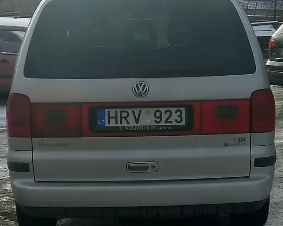 Стоп правый в крыло, + Стоп правый в ляду, + Катафот вокруг номера Volkswagen Sharan  2004 1.9 Дизель Краматорск